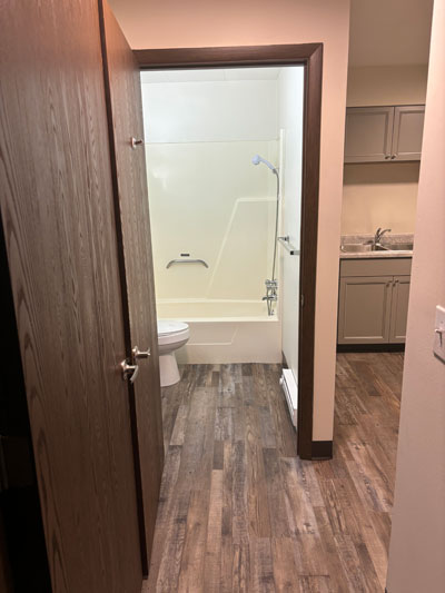 Bathroom and kitchen